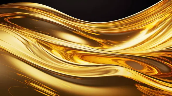 Splashes and drops of liquid oil. Fresh Olive or motor engine oil eco nature golden color close-up. Shine yellow Cosmetic oil or Cosmetic Essence Liquid drop. 3d render