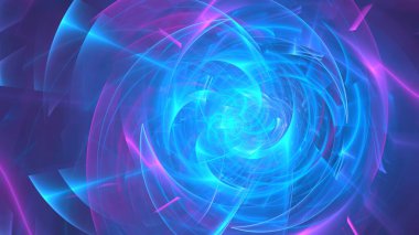 Swirling patterns of blue and purple light intertwine in a dynamic display, creating a captivating abstract visual effect that draws attention and sparks imagination. 3d render. clipart