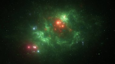 Parlak renkler uzayın enginliğini aydınlatır kozmik bir nebula yıldızların patlamalarını ve dönen gazları ortaya çıkarır. Bu gök fenomeni, geceleri evrenimizin güzelliğini gözler önüne seriyor. 3d hazırlayıcı
