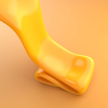Kalın sarı sıvı yumuşak, hafif bir zemin üzerinde akarak parlak bir doku oluşturur. Sıcak ton maddenin akışkanlığını arttırır, zengin rengini vurgular. 3d hazırlayıcı