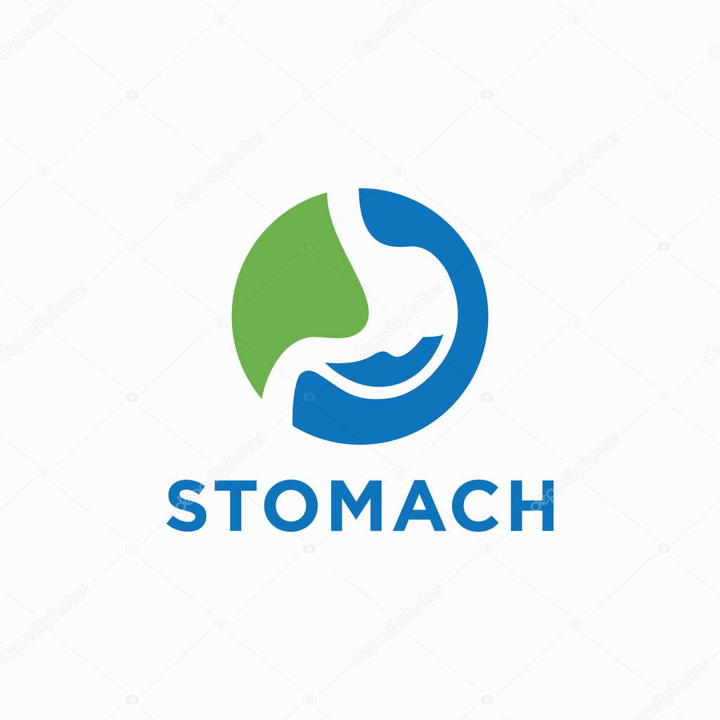 Vector stomach care logo vector design template creative stomach symbol