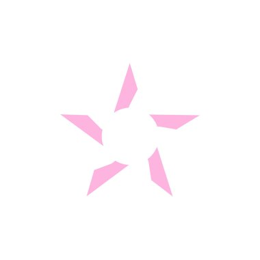 Vektör yıldız logo vektör tasarım şablonu