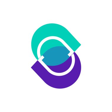 İş veya başlangıç için vektör harfi logo tasarımı ögesi