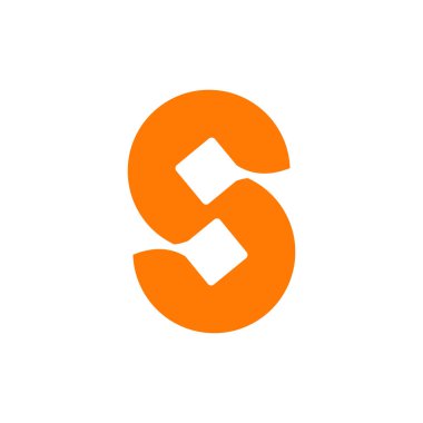 İş veya başlangıç için vektör harfi logo tasarımı ögesi