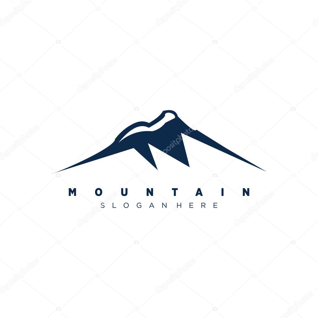Mountain logo design vector with modern concept
