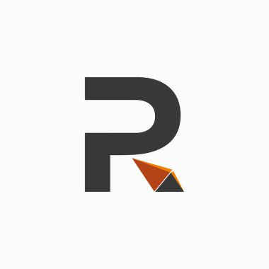 Modern konsept premium vektörlü R harfi logosu