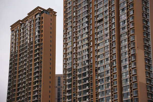 Çin, Tianjin 'de yüksek binalar.