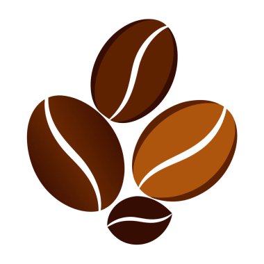 Kahve çekirdekleri tasviri, kafeler, logolar, ambalajlar ve dekorasyon için ideal. Tasarım projelerinize bu çok yönlü grafikle bir miktar aromatik cazibe ekleyin.