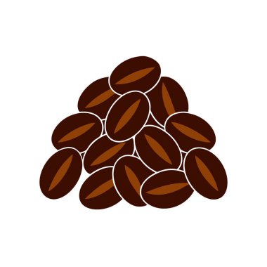 Kahve çekirdekleri tasviri, kafeler, logolar, ambalajlar ve dekorasyon için ideal. Tasarım projelerinize bu çok yönlü grafikle bir miktar aromatik cazibe ekleyin.
