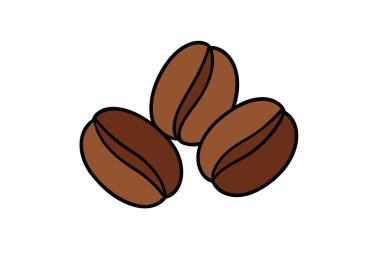 Kahve çekirdekleri tasviri, kafeler, logolar, ambalajlar ve dekorasyon için ideal. Tasarım projelerinize bu çok yönlü grafikle bir miktar aromatik cazibe ekleyin.