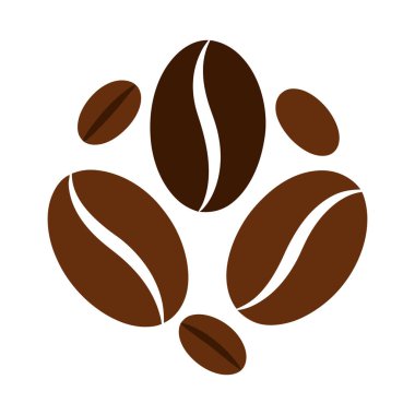 Kahve çekirdekleri tasviri, kafeler, logolar, ambalajlar ve dekorasyon için ideal. Tasarım projelerinize bu çok yönlü grafikle bir miktar aromatik cazibe ekleyin.