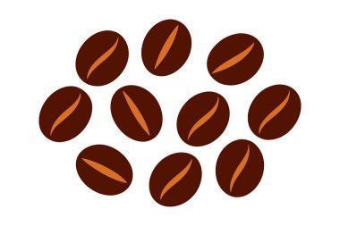 Kahve çekirdekleri tasviri, kafeler, logolar, ambalajlar ve dekorasyon için ideal. Tasarım projelerinize bu çok yönlü grafikle bir miktar aromatik cazibe ekleyin.