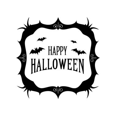 Ürkütücü bir Cadılar Bayramı çerçevesi, klasik stil vektör çizimi, tasarımlarınıza, dekorasyonlarınıza, davetiyelerinize ve ürkütücü temalı projelerinize ürkütücü bir dokunuş eklemek için mükemmel..