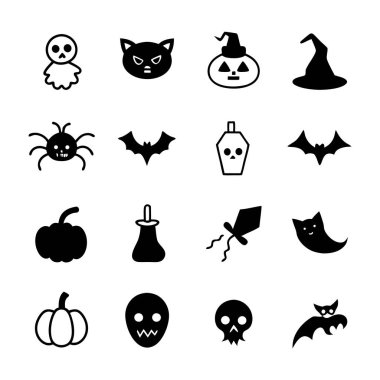 Siluet Cadılar Bayramı El Yazması Simge Tanımlama