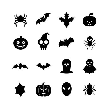 Siluet Cadılar Bayramı El Yazması Simge Tanımlama