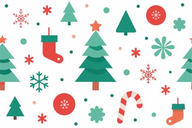 Sezonu, bayram dekorasyonu, ambalajı ve yaratıcı projeler için mükemmel tasarımların yer aldığı Mutlu Noeller vektör çizimi ile kutlayalım..