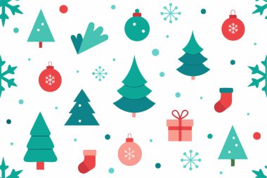 Sezonu, bayram dekorasyonu, ambalajı ve yaratıcı projeler için mükemmel tasarımların yer aldığı Mutlu Noeller vektör çizimi ile kutlayalım..