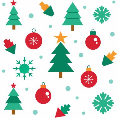 Sezonu, bayram dekorasyonu, ambalajı ve yaratıcı projeler için mükemmel tasarımların yer aldığı Mutlu Noeller vektör çizimi ile kutlayalım..