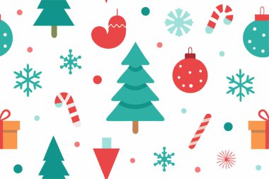 Sezonu, bayram dekorasyonu, ambalajı ve yaratıcı projeler için mükemmel tasarımların yer aldığı Mutlu Noeller vektör çizimi ile kutlayalım..