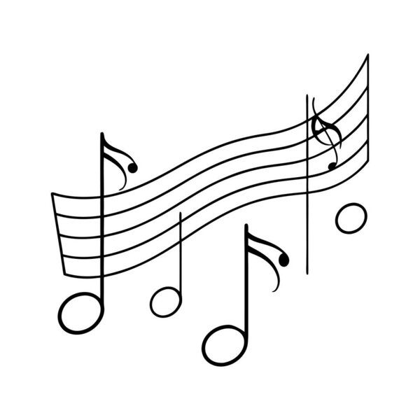 Эта музыка отмечает волна мелодии векторной иллюстрации красиво захватывает динамический поток музыки, идеально подходит для концертных плакатов, цифрового искусства, музыкальной тематики дизайна, и творческих проектов.