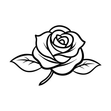 Bu zarif siyah beyaz çiçek çizgisi sanat vektörü tasarımlarınıza klasik bir güzellik katmak için mükemmeldir. Logolar, dövmeler, davetiyeler ve diğer yaratıcı projeler için ideal..