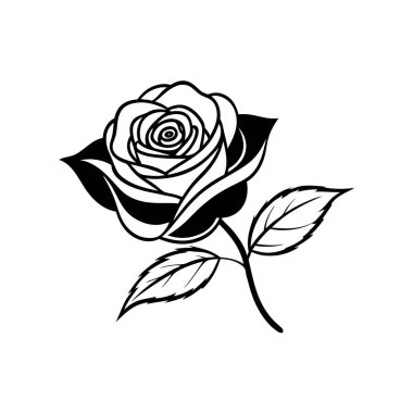 Bu zarif siyah beyaz çiçek çizgisi sanat vektörü tasarımlarınıza klasik bir güzellik katmak için mükemmeldir. Logolar, dövmeler, davetiyeler ve diğer yaratıcı projeler için ideal..