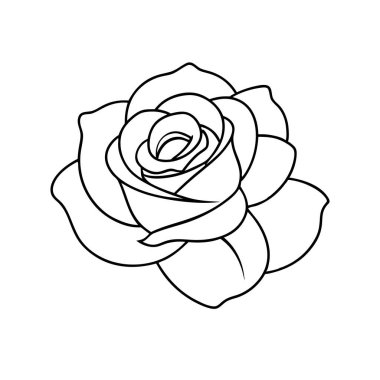 Bu zarif siyah beyaz çiçek çizgisi sanat vektörü tasarımlarınıza klasik bir güzellik katmak için mükemmeldir. Logolar, dövmeler, davetiyeler ve diğer yaratıcı projeler için ideal..