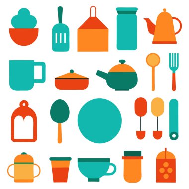 Mutfak aletlerinin kapsamlı bir koleksiyonu silüet vektörleri, mutfak temalı projeler için mükemmel. Yüksek kaliteli tasarımlar arasında yemek pişirme ve mutfak dekorasyonu için gerekli mutfak gereçleri ve gereçleri bulunmaktadır..