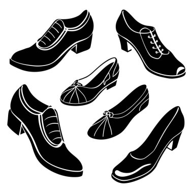 Herhangi bir tasarıma kişilik katmak için mükemmel sekiz renkli ve şık ayakkabı çiziminden oluşan canlı bir set. Bu oyuncu ve eşsiz ayakkabılar moda, markalaşma veya yaratıcı projeler için idealdir..
