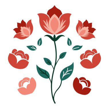 Bu zarif klasik Viktorya dönemi çiçek klipsi koleksiyonu karmaşık çiçek tasarımlarıyla geçmişin zarafetini yakalar. Davetiyeler, el sanatları veya klasik temalı projeler için mükemmel.