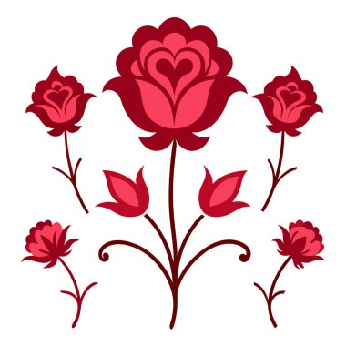 Bu zarif klasik Viktorya dönemi çiçek klipsi koleksiyonu karmaşık çiçek tasarımlarıyla geçmişin zarafetini yakalar. Davetiyeler, el sanatları veya klasik temalı projeler için mükemmel.