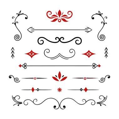 Bu 20 Roma tarzı kaligrafik tasarım elemanı, sayfa dekoruna, davetiyelerine veya klasik temalı projelere zarafet eklemek için mükemmel olan dekoratif bölme ve başlıkları içerir..