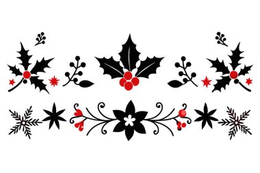 Bu zarif siluet Noel sınır tasarımı karmaşık çiçek desenleri sergiliyor, bayram kartları, şenlikli dekorasyonlar ve mevsimlik dijital şablonlar için mükemmel. Yaratıcı baskı ve projeler için ideal.