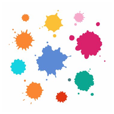 Bu büyüleyici suluboya sıçrama vektörü yaratıcı tasarımlar, arka planlar, posterler ve dijital projeler için mükemmel canlı, sanatsal sıçramalar sunar..