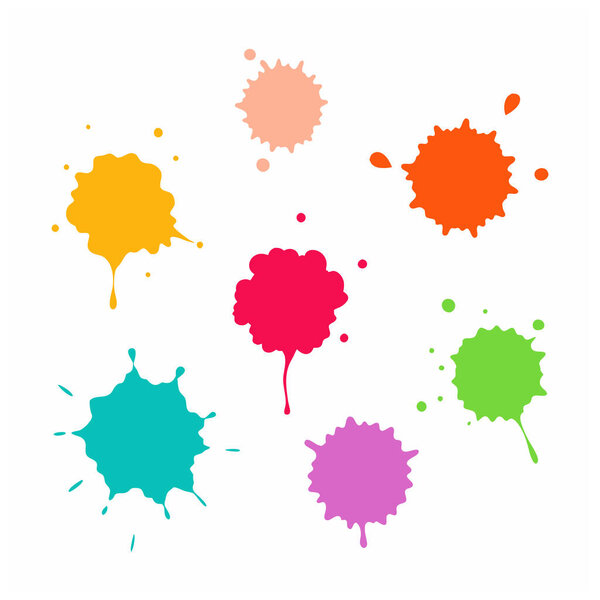 This captivating watercolor splatter stain set vector offers vibrant, artistic splashes perfect for creative designs, backgrounds, posters, and digital projects.