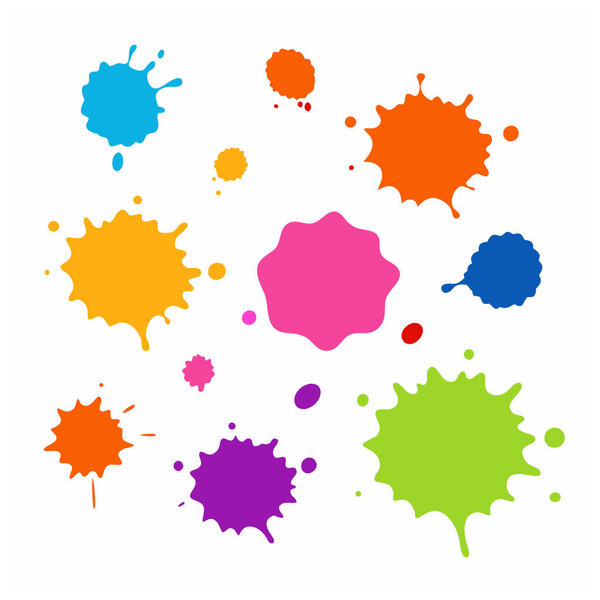 This captivating watercolor splatter stain set vector offers vibrant, artistic splashes perfect for creative designs, backgrounds, posters, and digital projects.