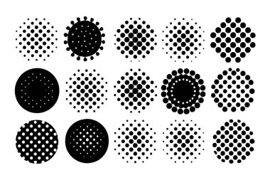 Modern ve retro-temalı grafikler, arka planlar ve dijital sanat projeleri için mükemmel bir yarım tonlu soyut noktalı çember vektör tasarımı. Çok yönlü ve görsel olarak çarpıcı.