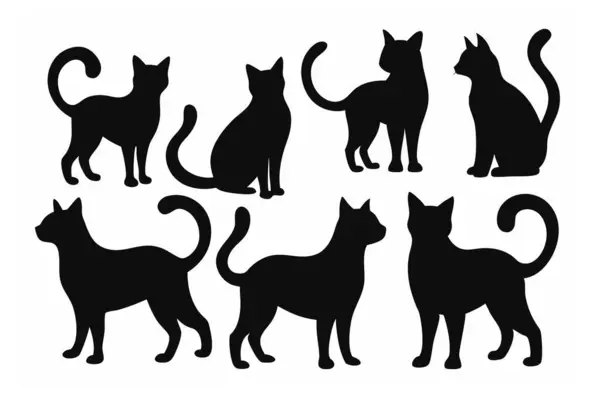 Bu Cat Silhouette Vector Set, çeşitli pozlarda kedilerin zarif ve minimal tasarımlarını içerir. Ev hayvanı temalı projeler, logolar ya da kedi dokunuşu gerektiren sanat eserleri için mükemmel..
