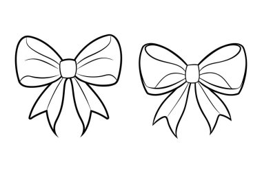 Bu taslak kurdele yay boyama sayfası vektörü yaratıcı boyama projeleri için mükemmeldir. Basit, elle çizilmiş tasarımı çocuklar ve yetişkinler için idealdir. Herhangi bir DIY zanaatına veya hediye paketine zarafet katar..