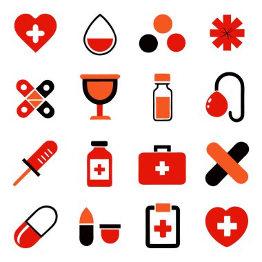 İlaç, doktor, sağlık sigortası ve tıbbi aletler de dahil olmak üzere çok yönlü bir ilaç ve sağlık ikonu seti. Sağlık uygulamaları, web siteleri ve eğitim tasarımları için mükemmel.