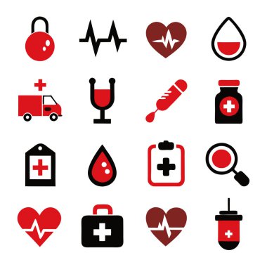 İlaç, doktor, sağlık sigortası ve tıbbi aletler de dahil olmak üzere çok yönlü bir ilaç ve sağlık ikonu seti. Sağlık uygulamaları, web siteleri ve eğitim tasarımları için mükemmel.