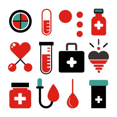 İlaç, doktor, sağlık sigortası ve tıbbi aletler de dahil olmak üzere çok yönlü bir ilaç ve sağlık ikonu seti. Sağlık uygulamaları, web siteleri ve eğitim tasarımları için mükemmel.
