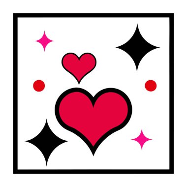 Işıl ışıl, kırmızı ve pembe kalplerden oluşan ışıl ışıl bir çerçeve. Sevgililer Günü kartları, romantik davetiyeler ya da şenlikli tasarımlar için mükemmel. Bu vektör projenize sevgi parıltısı katıyor..