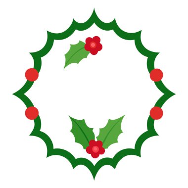 Çok güzel resmedilmiş eski kutsal çilek çerçevesi tatil kartlarına ve dekorasyonlara şenlikli bir dokunuş eklemek için mükemmel. Çeşitli Noel temalı projeler için düzenlemesi kolay.