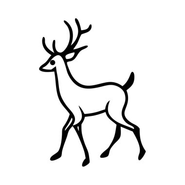 A vector set of elegant running deer silhouettes, perfect for holiday cards, wildlife-themed designs, and decorations. Ideal for Christmas, seasonal projects, and nature-inspired illustrations. clipart