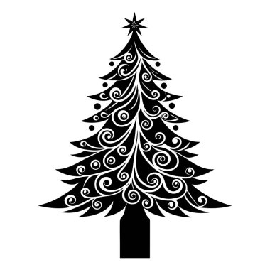 Bu zarif Noel ağacı silüeti her tatil projesine minimalist ve şık bir dokunuş getiriyor. Festival tasarımları, tebrik kartları, dekorasyonlar ve mevsimlik grafikler için ideal.