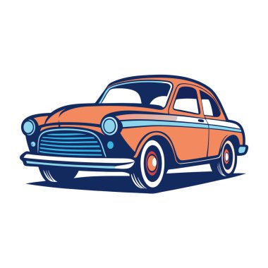 Bu eski model araba tişörtü tasarımı vektörü, modaya uygun sokak kıyafetleri ve nostaljik otomotiv meraklıları için mükemmel, modaya uygun ve zamansız bir resimde klasik bir otomobil sergiliyor..