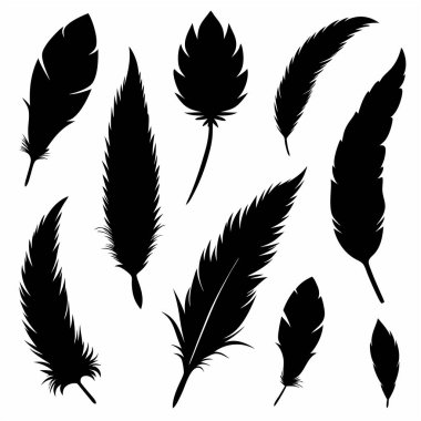 Yumuşak tüylerden ve siluet şeklinde tüylü tüylerden oluşan kusursuz bir vektör deseni, zarif tekstil, duvar kağıdı ve dijital tasarımlar için idealdir. Projelerinize yumuşak ve doğal bir dokunuş eklemek için mükemmel..