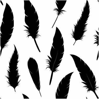 Yumuşak tüylerden ve siluet şeklinde tüylü tüylerden oluşan kusursuz bir vektör deseni, zarif tekstil, duvar kağıdı ve dijital tasarımlar için idealdir. Projelerinize yumuşak ve doğal bir dokunuş eklemek için mükemmel..