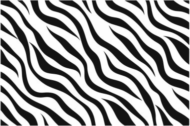 This seamless zebra animal fur pattern vector design is perfect for fashion, textiles, and decor projects. Featuring bold black and white stripes, it adds an exotic touch to any design. clipart